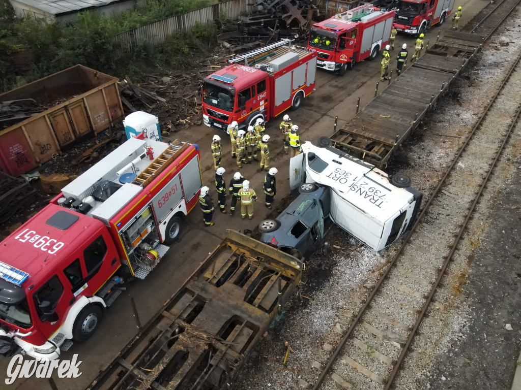 Tarnowskie Góry - katastrofa kolejowa (symulacja)