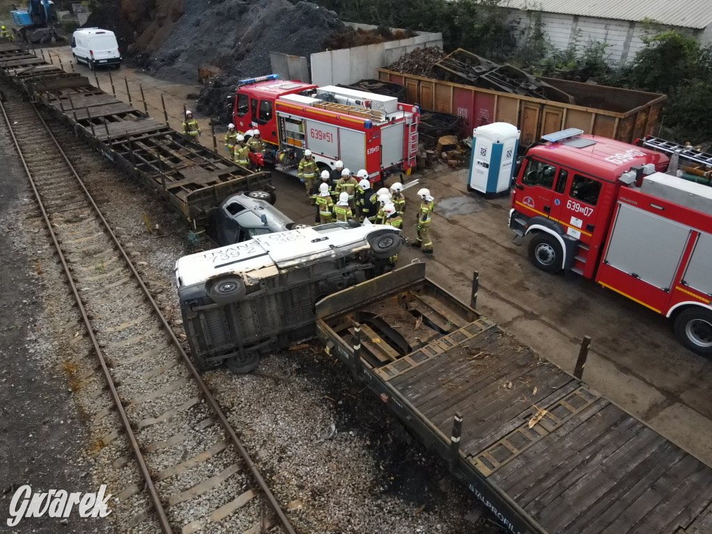 Tarnowskie Góry - katastrofa kolejowa (symulacja)