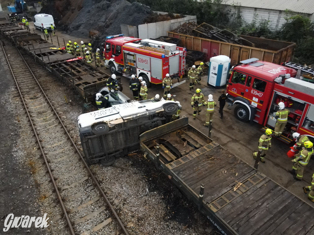 Tarnowskie Góry - katastrofa kolejowa (symulacja)