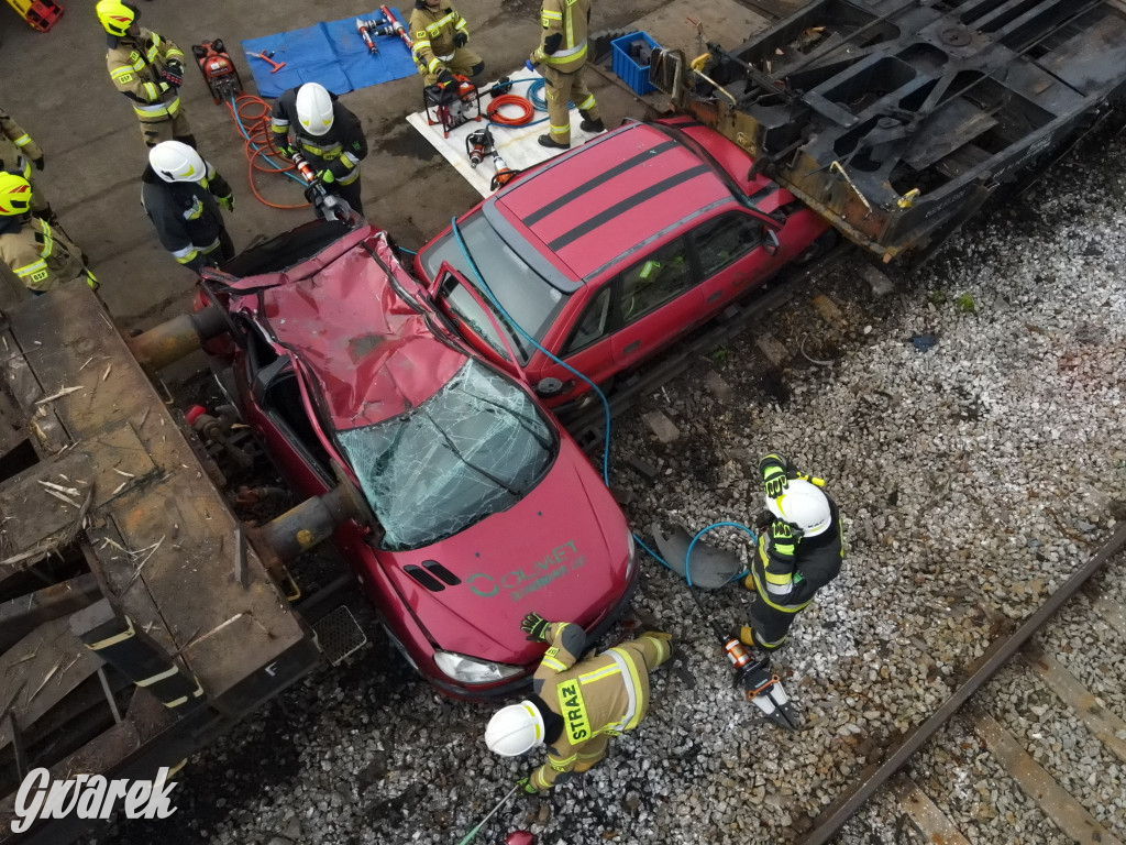 Tarnowskie Góry - katastrofa kolejowa (symulacja)