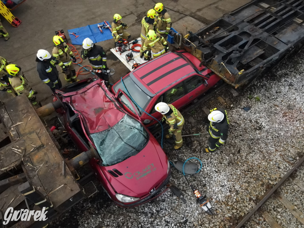 Tarnowskie Góry - katastrofa kolejowa (symulacja)