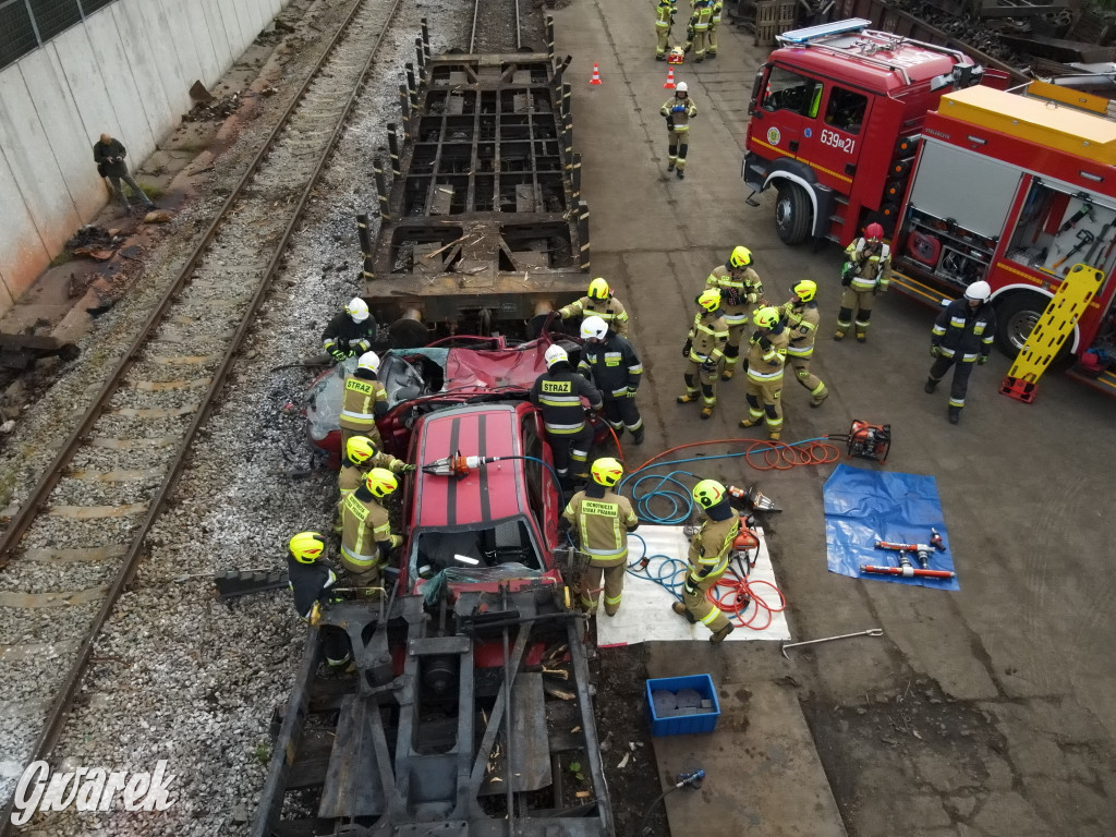 Tarnowskie Góry - katastrofa kolejowa (symulacja)
