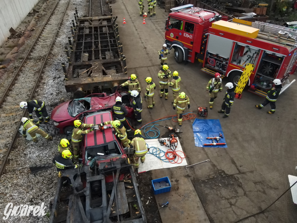 Tarnowskie Góry - katastrofa kolejowa (symulacja)