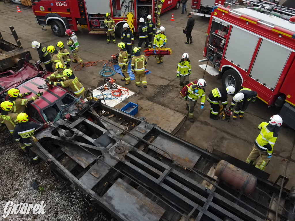 Tarnowskie Góry - katastrofa kolejowa (symulacja)