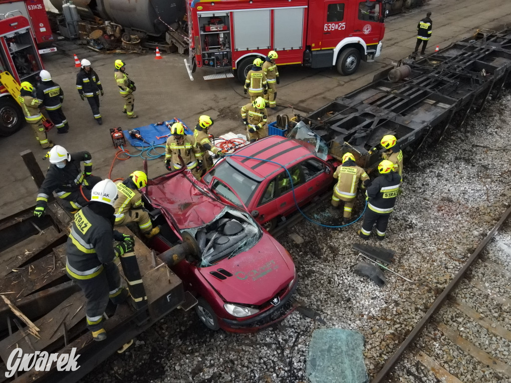 Tarnowskie Góry - katastrofa kolejowa (symulacja)