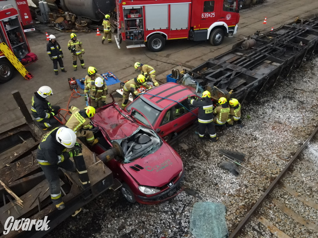 Tarnowskie Góry - katastrofa kolejowa (symulacja)