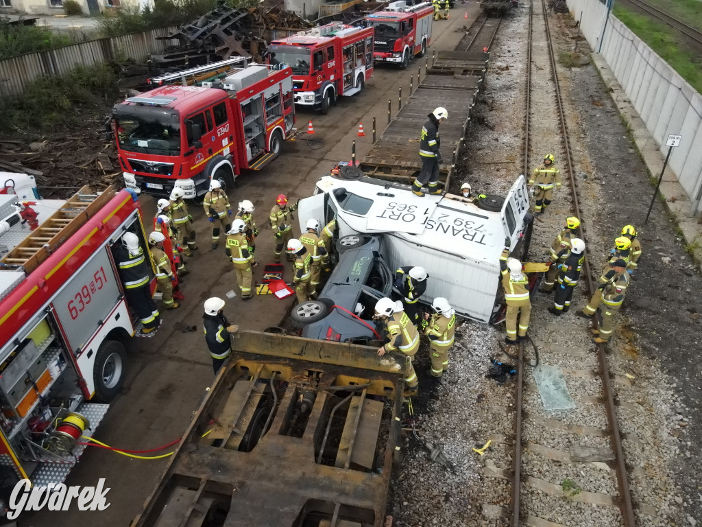 Tarnowskie Góry - katastrofa kolejowa (symulacja)