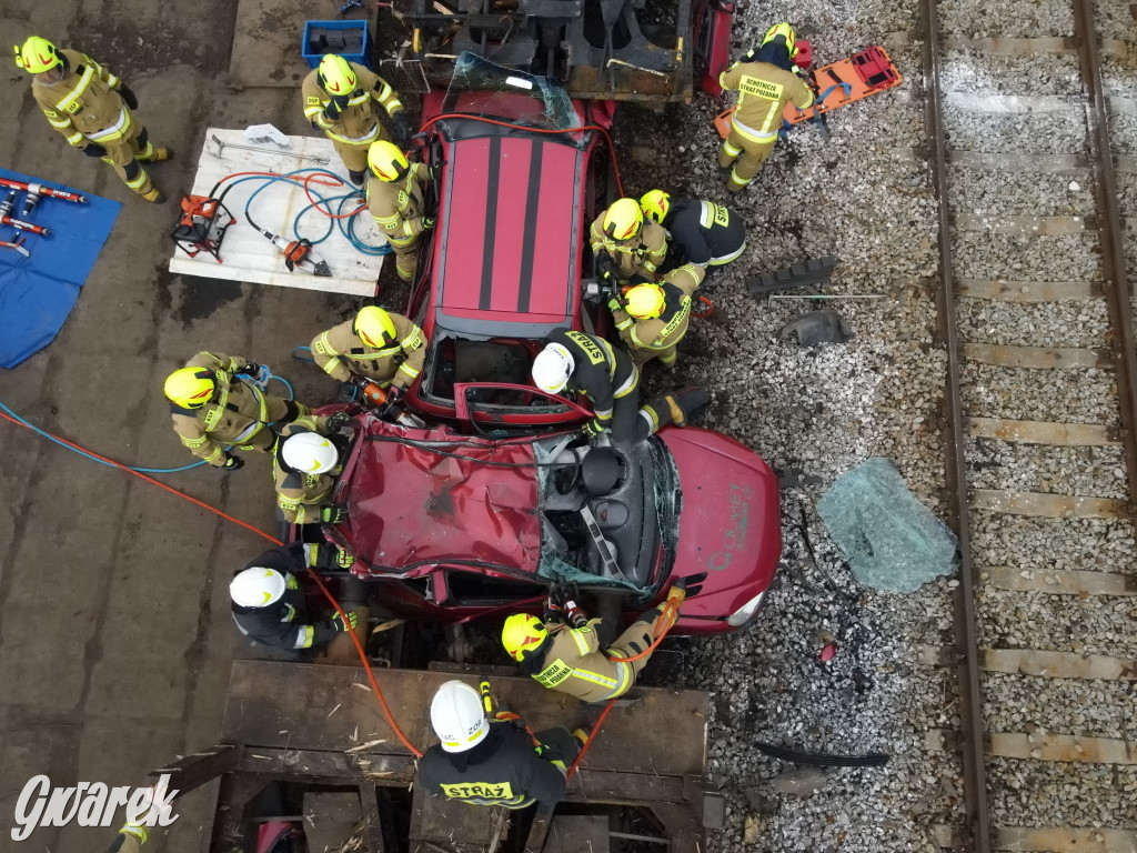 Tarnowskie Góry - katastrofa kolejowa (symulacja)
