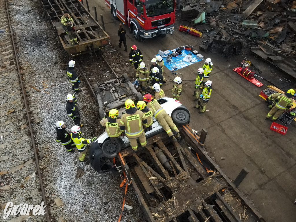 Tarnowskie Góry - katastrofa kolejowa (symulacja)