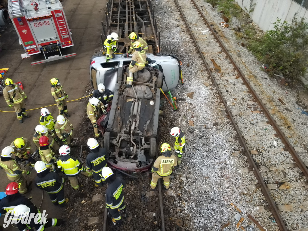 Tarnowskie Góry - katastrofa kolejowa (symulacja)