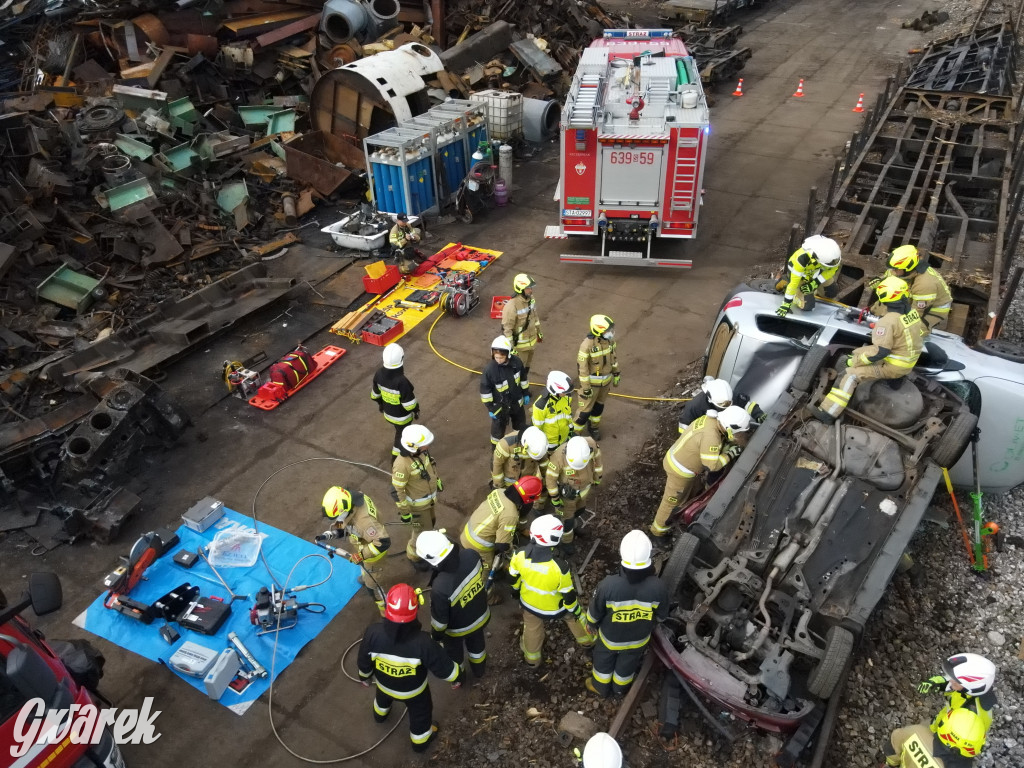 Tarnowskie Góry - katastrofa kolejowa (symulacja)