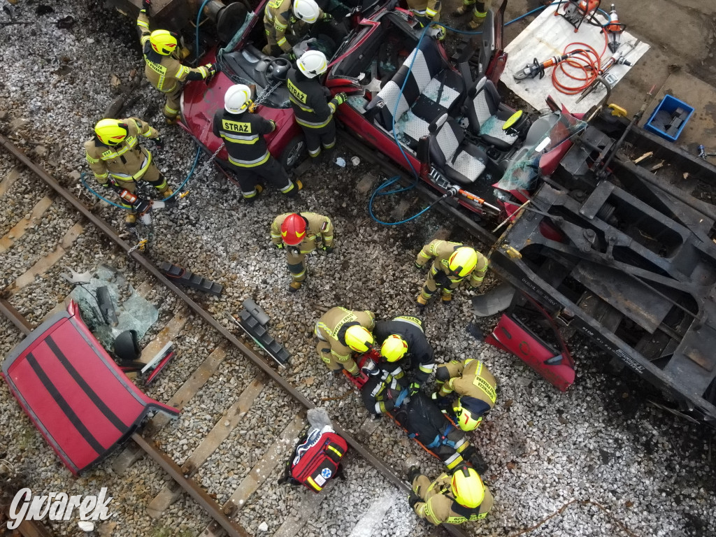 Tarnowskie Góry - katastrofa kolejowa (symulacja)