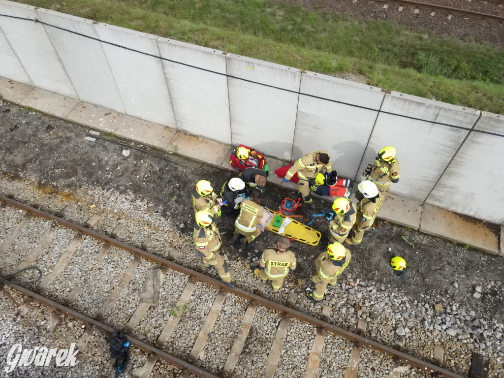 Tarnowskie Góry - katastrofa kolejowa (symulacja)