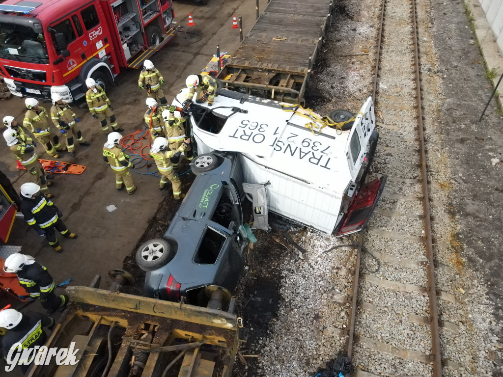 Tarnowskie Góry - katastrofa kolejowa (symulacja)