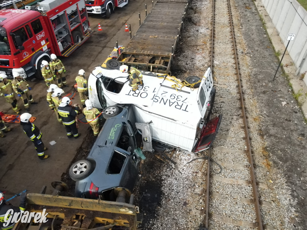 Tarnowskie Góry - katastrofa kolejowa (symulacja)