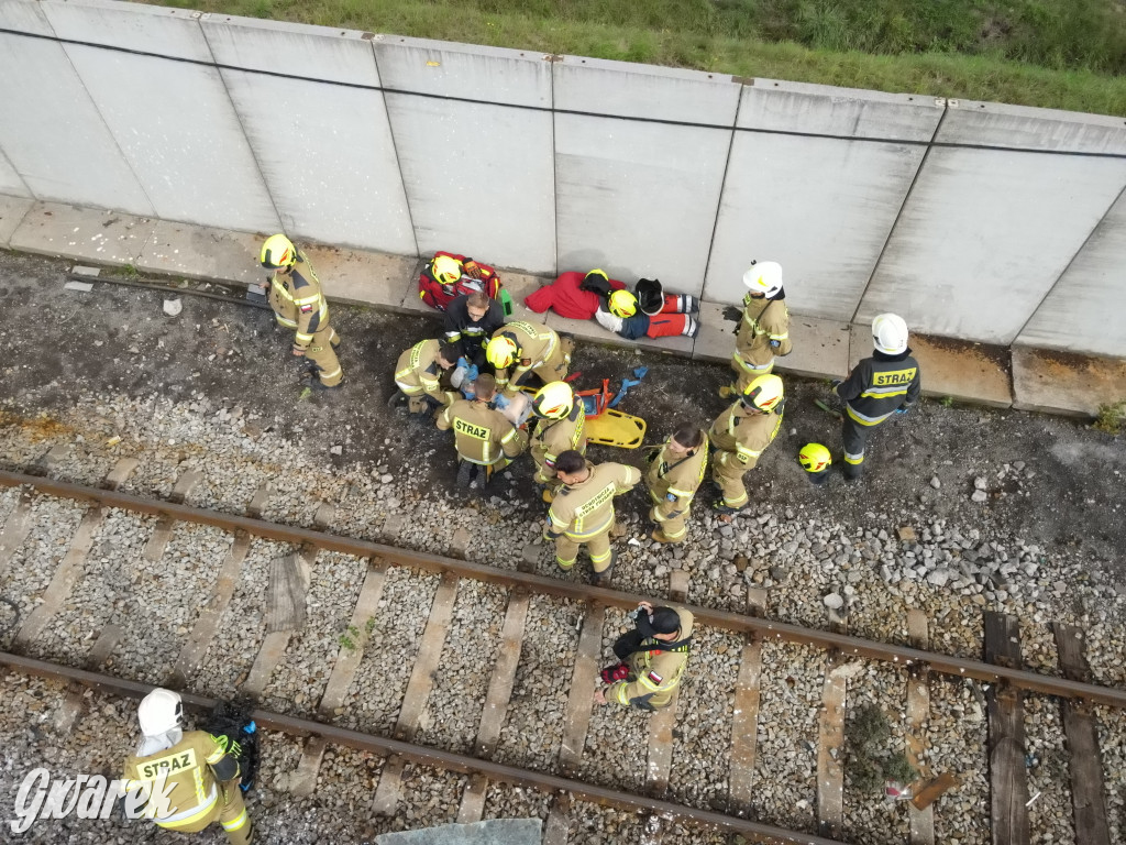 Tarnowskie Góry - katastrofa kolejowa (symulacja)