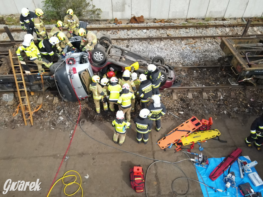 Tarnowskie Góry - katastrofa kolejowa (symulacja)