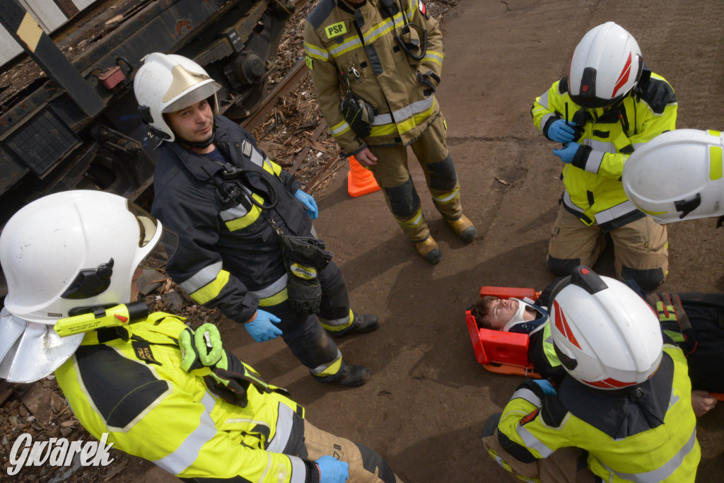 Tarnowskie Góry - katastrofa kolejowa (symulacja)