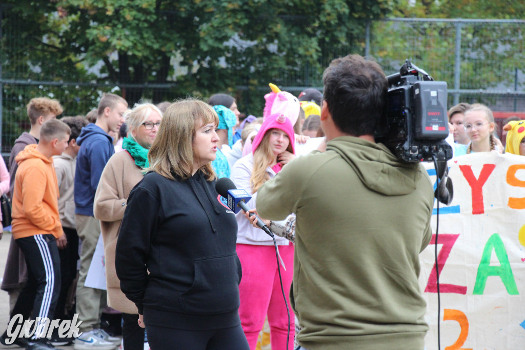 Tarnowskie Góry. Spacer w piżamach