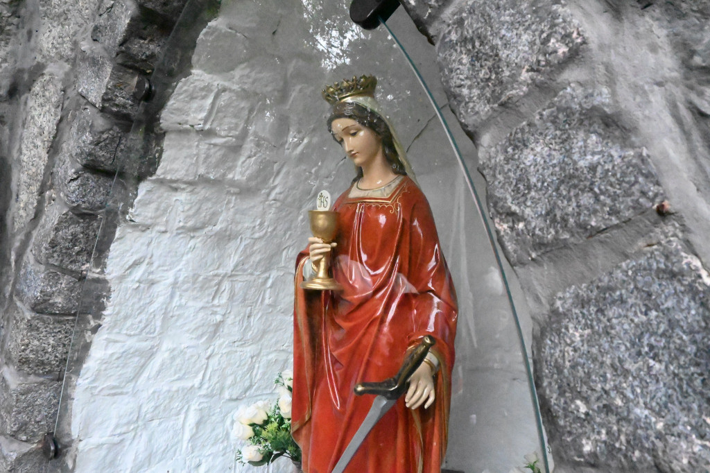 Figura świętej Barbary wróciła na swoje miejsce