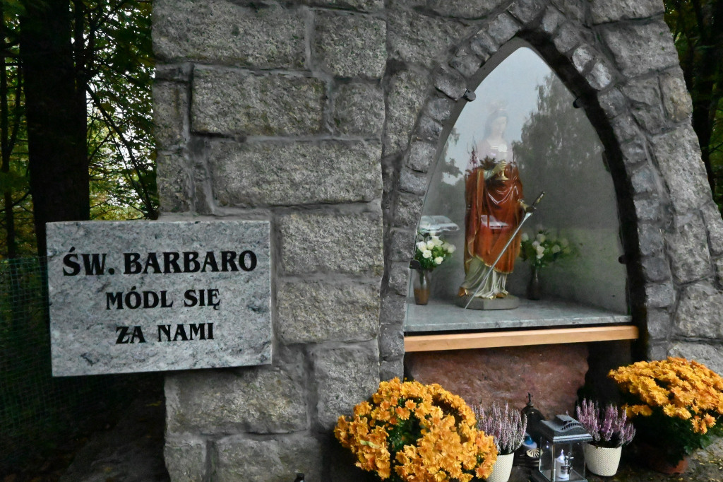 Figura świętej Barbary wróciła na swoje miejsce