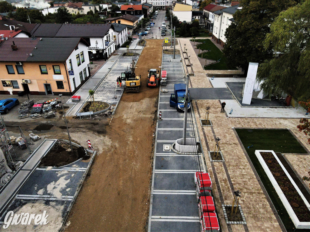 Kalety, ul. 1 Maja. Remont na ostatniej prostej