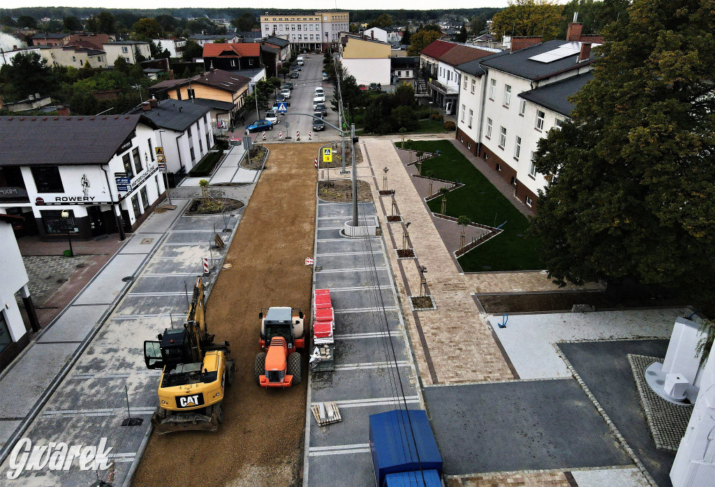 Kalety, ul. 1 Maja. Remont na ostatniej prostej