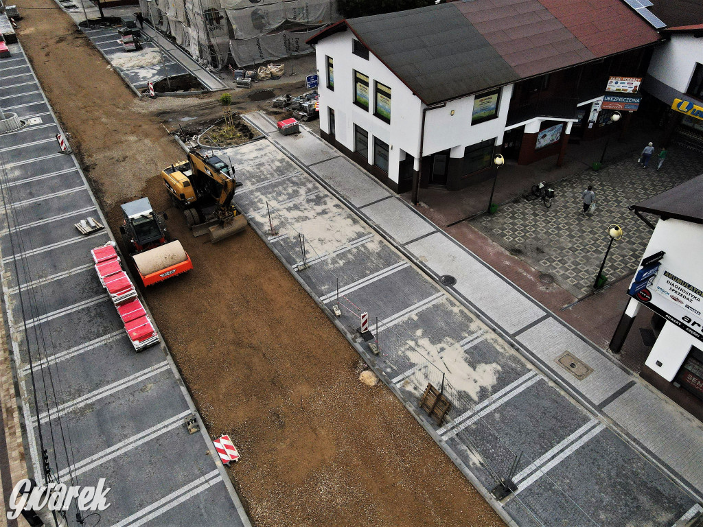 Kalety, ul. 1 Maja. Remont na ostatniej prostej