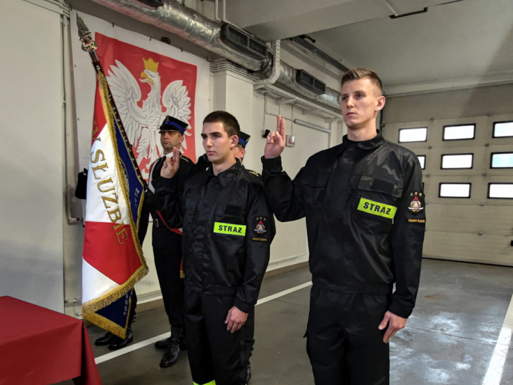 Uroczysta zbiórka piekarskich strażaków