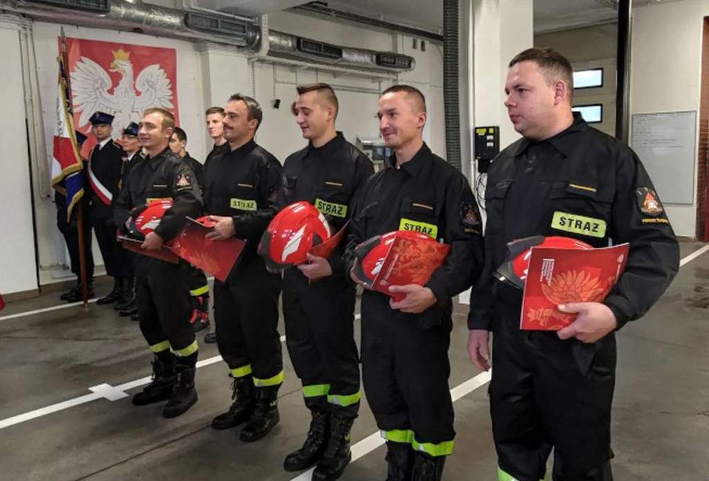 Uroczysta zbiórka piekarskich strażaków
