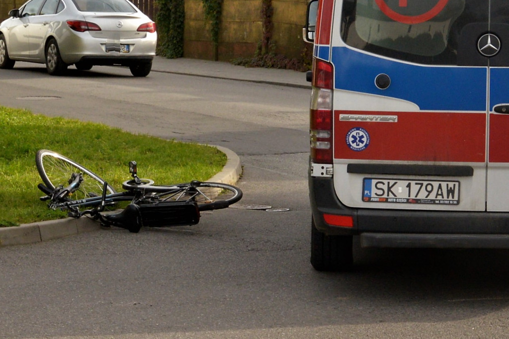 Tarnowskie Góry. Ranny rowerzysta
