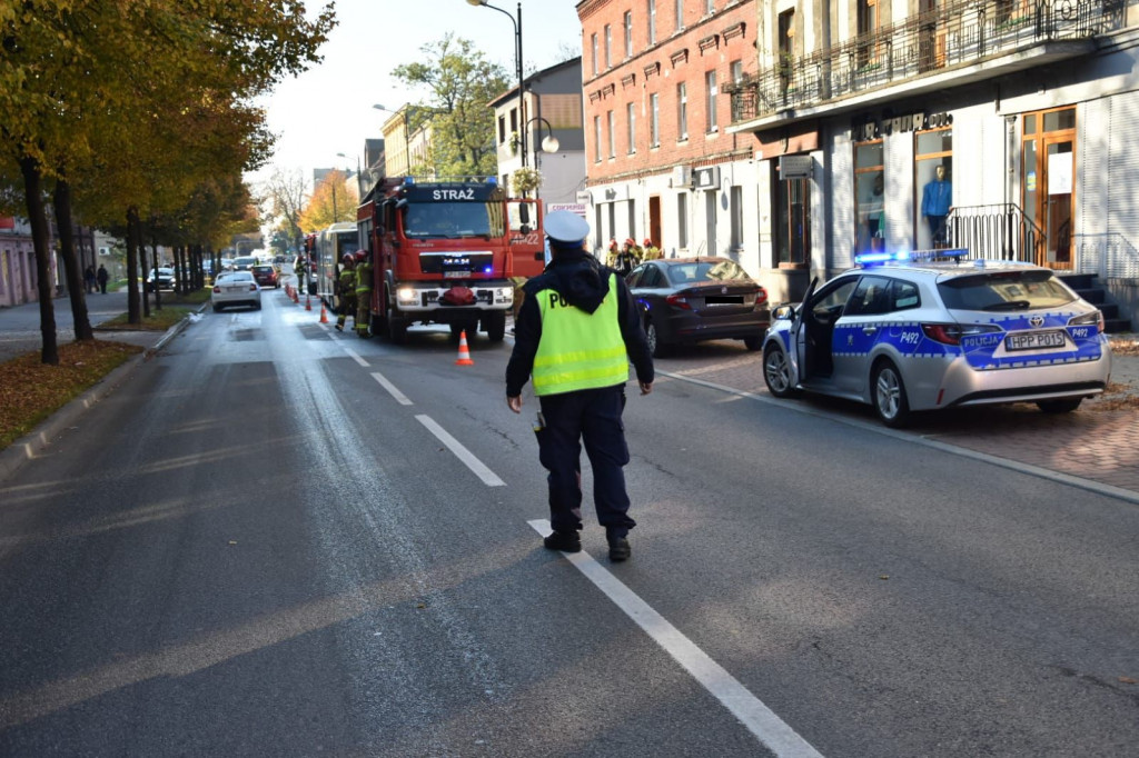 Pożar autobusu na ul. Bytomskiej