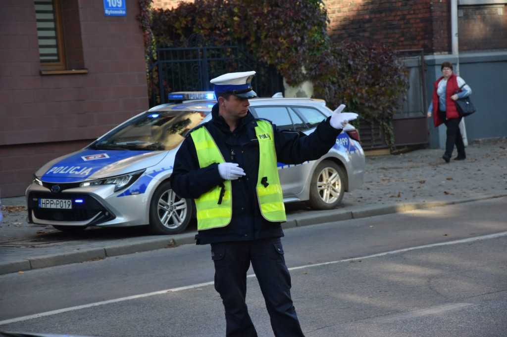 Pożar autobusu na ul. Bytomskiej