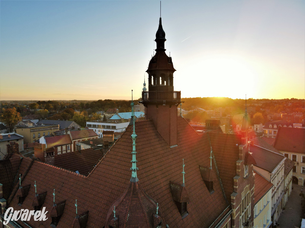 Tarnowskie Góry. Widok z wysokości wieży ratusza