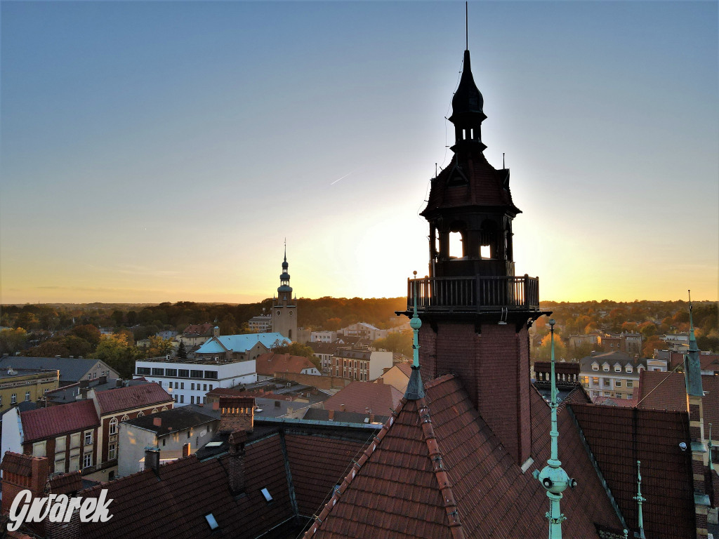 Tarnowskie Góry. Widok z wysokości wieży ratusza