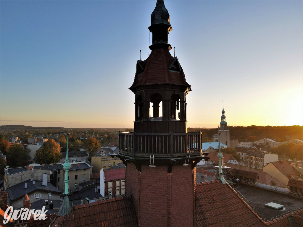 Tarnowskie Góry. Widok z wysokości wieży ratusza