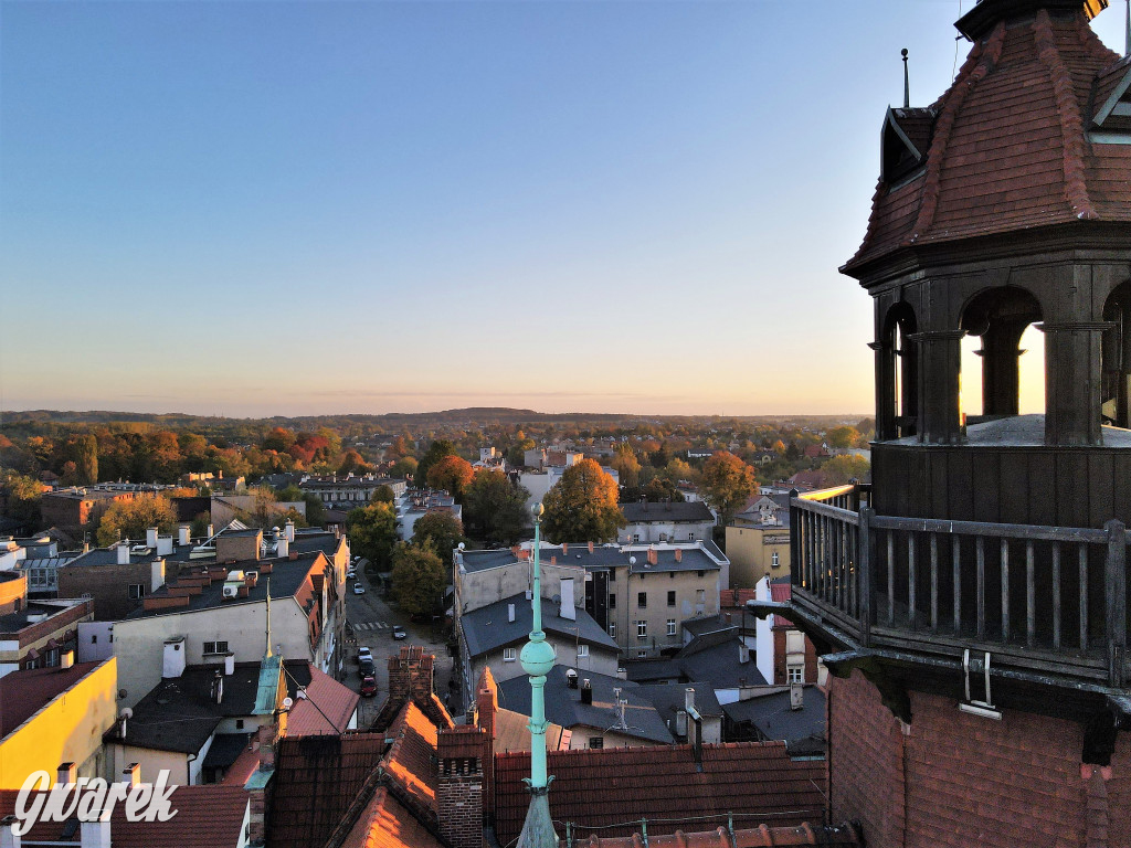 Tarnowskie Góry. Widok z wysokości wieży ratusza