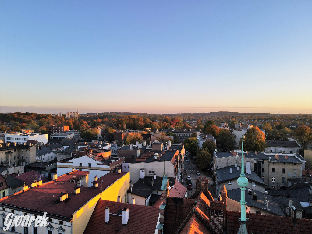Tarnowskie Góry. Widok z wysokości wieży ratusza