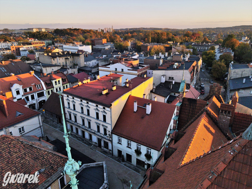 Tarnowskie Góry. Widok z wysokości wieży ratusza