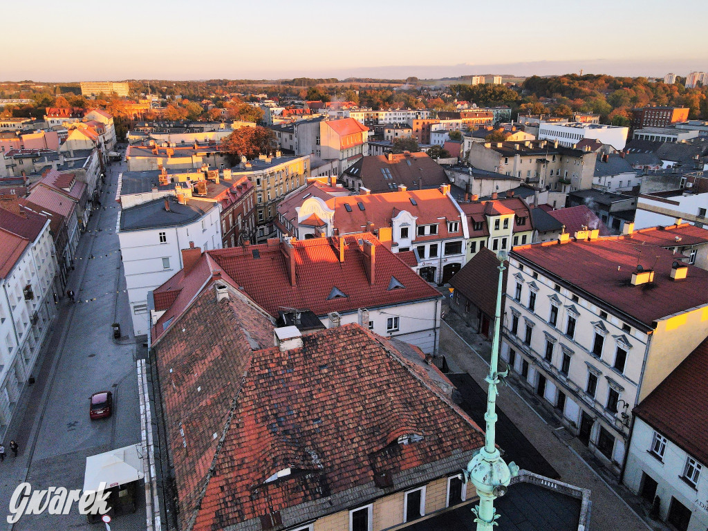 Tarnowskie Góry. Widok z wysokości wieży ratusza