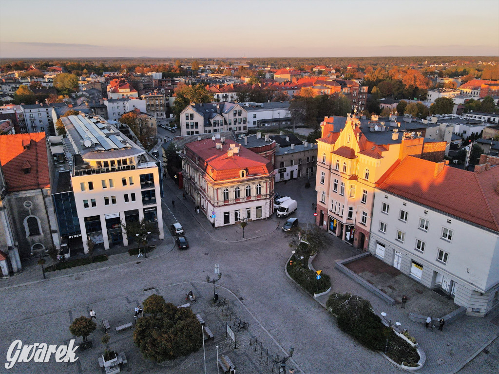 Tarnowskie Góry. Widok z wysokości wieży ratusza