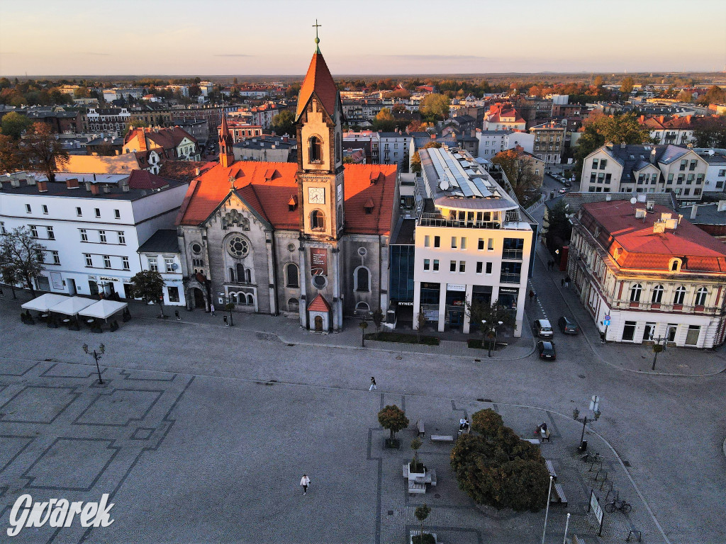 Tarnowskie Góry. Widok z wysokości wieży ratusza