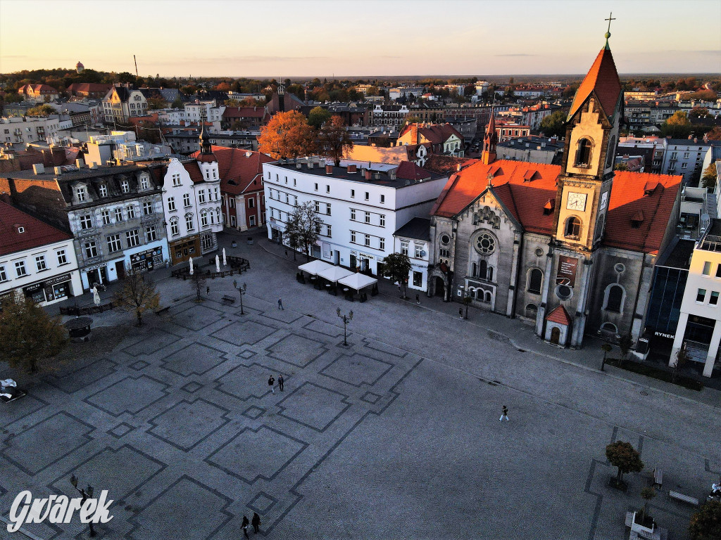Tarnowskie Góry. Widok z wysokości wieży ratusza