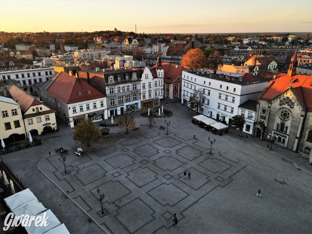 Tarnowskie Góry. Widok z wysokości wieży ratusza