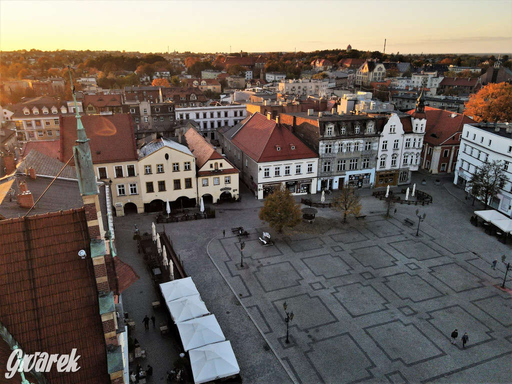 Tarnowskie Góry. Widok z wysokości wieży ratusza