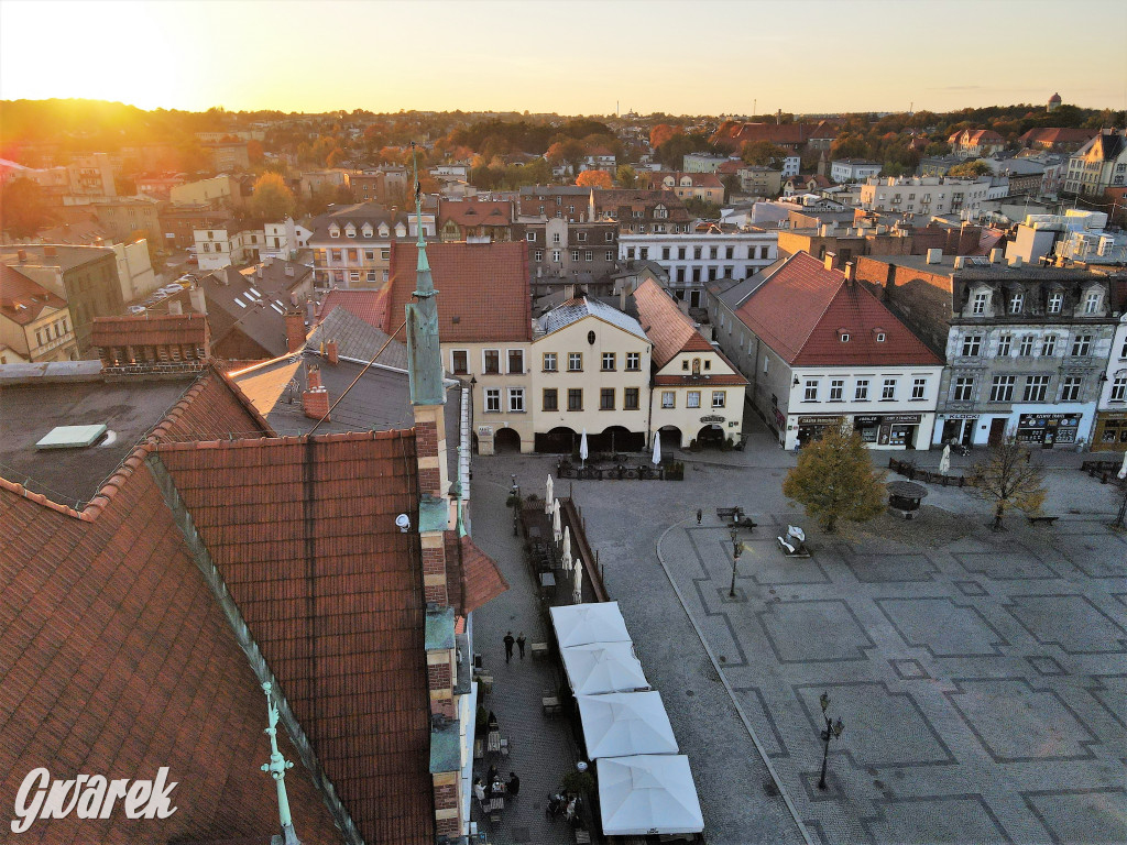 Tarnowskie Góry. Widok z wysokości wieży ratusza