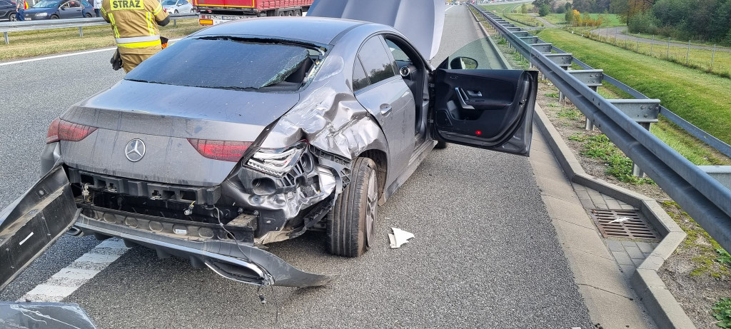 Wypadek na autostradzie A1