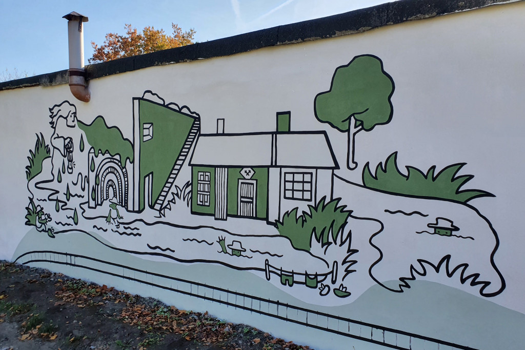 Miasteczko Śląskie. Pierwszy mural w mieście