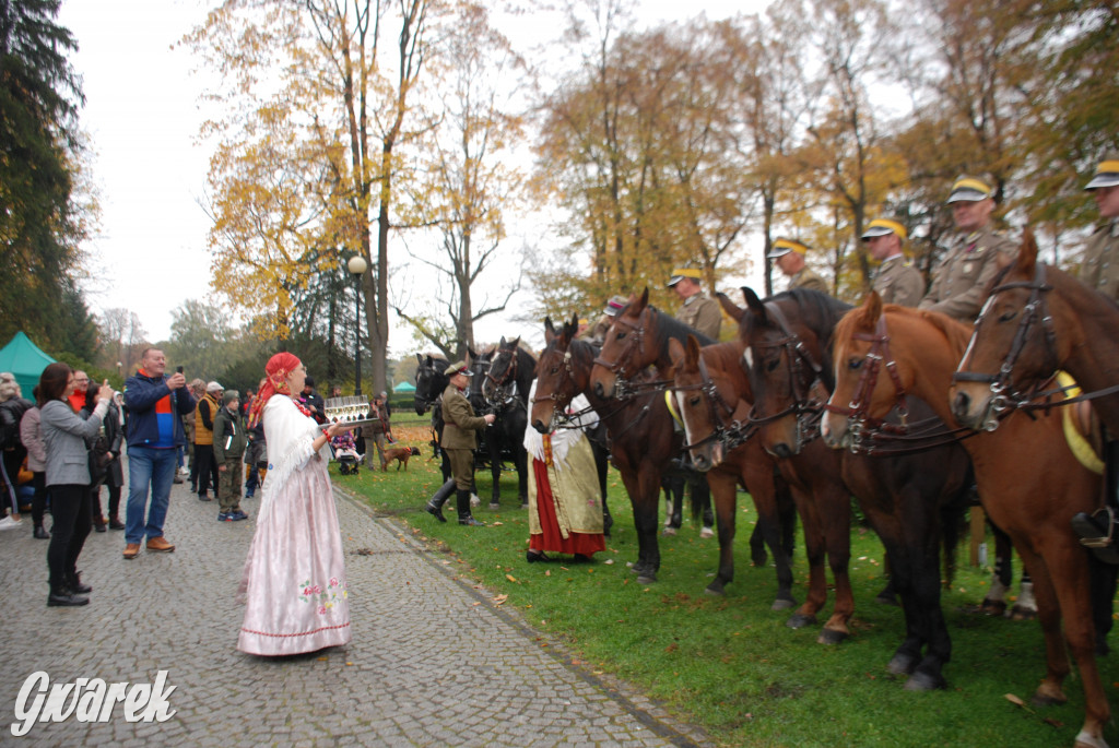 Świerklaniec. Kawaleryjski hubertus w parku