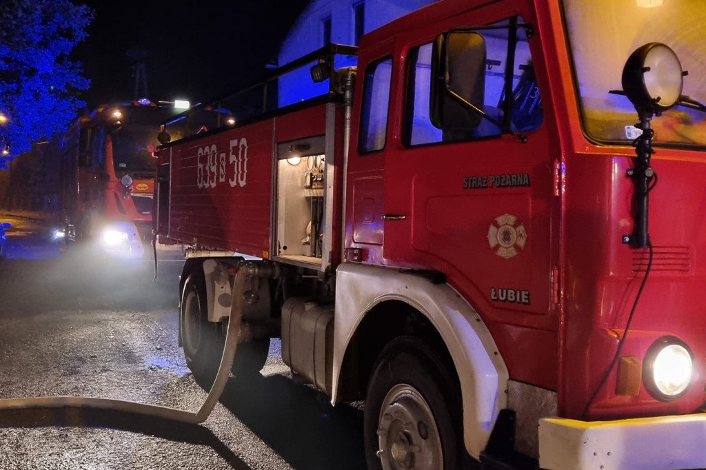 Łubie (gmina Zbrosławice). Pożar mieszkania